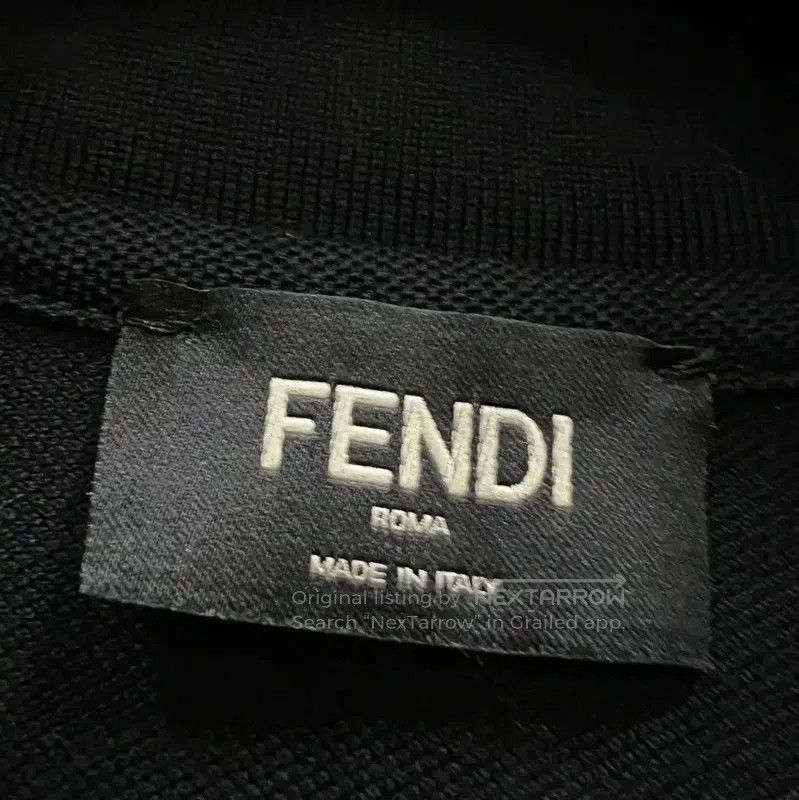 Fendi Fendi Black Short Sleeve Cotton Polo Shirt . Size US XXL / EU 58 / 5 - 2 Thumbnail