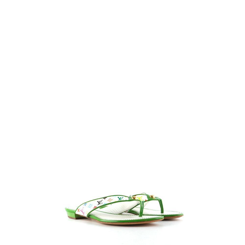 image of Louis Vuitton - Lv X Murakami Flat Sandals (T35), Women's (Size 4)
