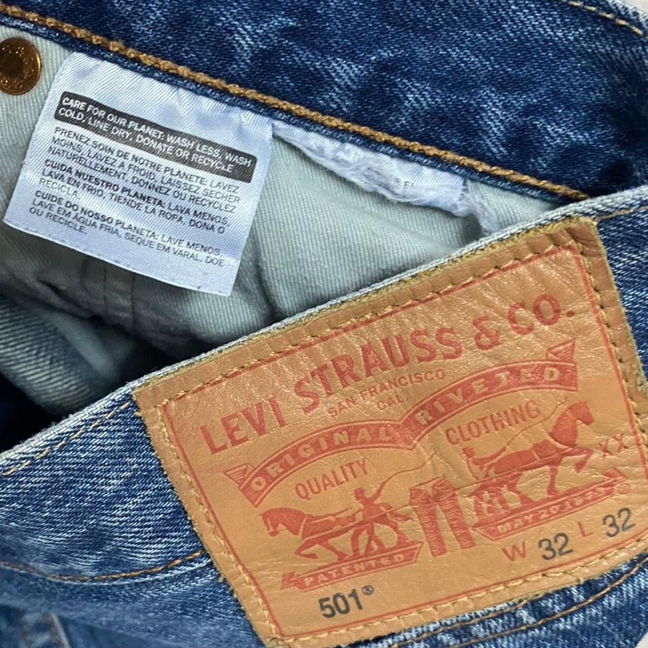 Levi's Levi's 501 blue denim jeans y2k 2000s skate Basic Size US 32 / EU 48 - 6 Thumbnail