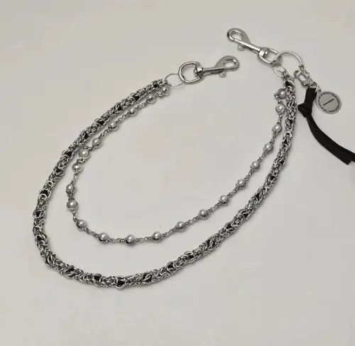Japanese Brand 2 Layer Natural Echo Pearled Wallet Chain Size ONE SIZE - 2 Thumbnail