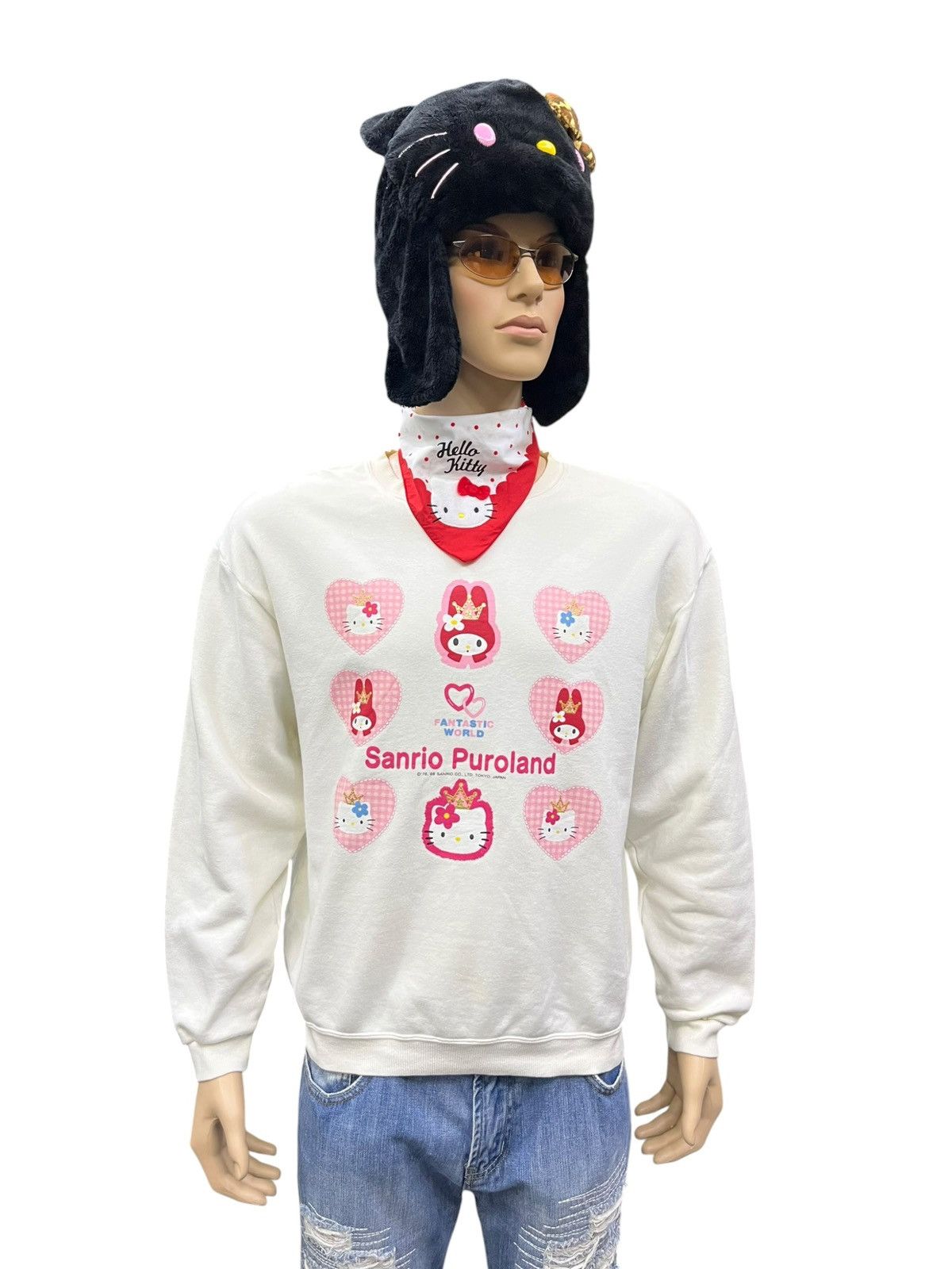 Anime 🔥💖 90's Sanrio Puroland Hello Kitty Sweatshirt Japan Size US M / EU 48-50 / 2 - 1 Thumbnail