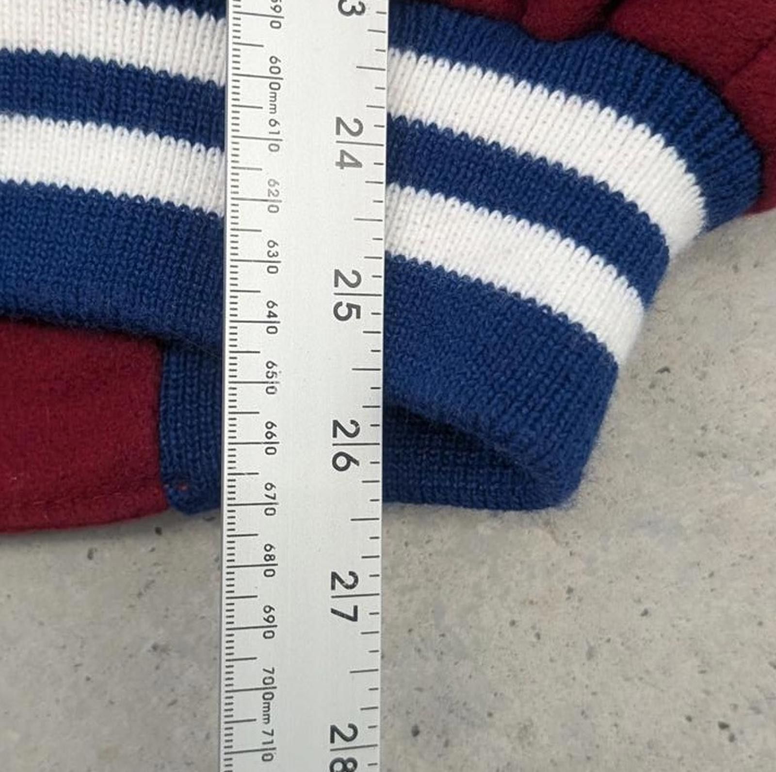 NEFF Vintage 90s NEFF Blue and Red Leather Wool Letterman Jacket Size US S / EU 44-46 / 1 - 5 Thumbnail