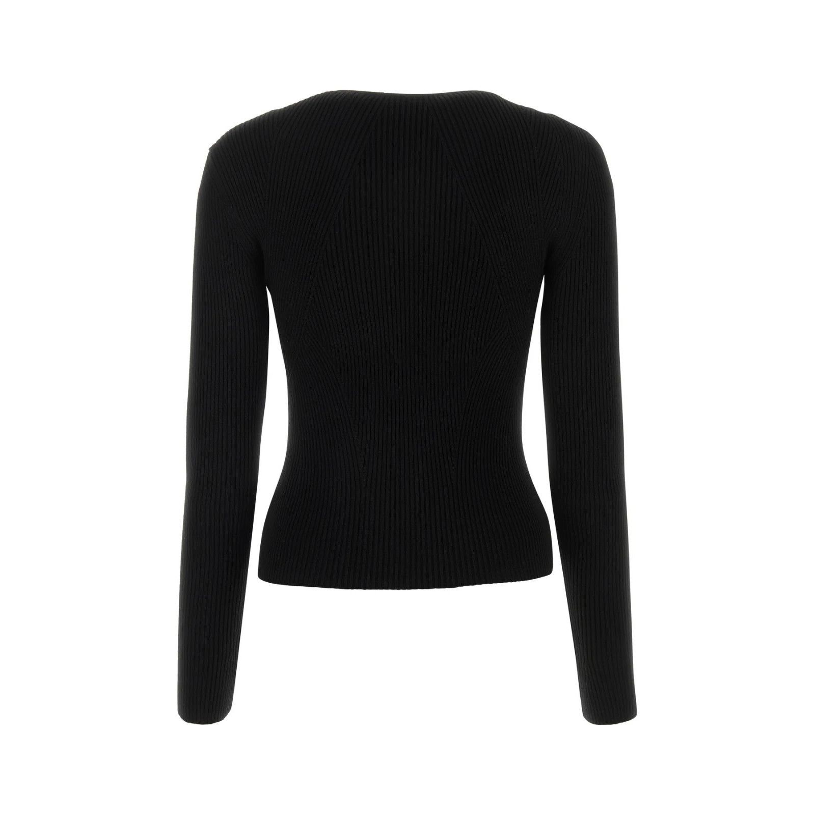 Alexander McQueen ALEXANDER MCQUEEN Black Wool Blend Sweater New & Authentic ( Size XS / US 0-2 / IT 36-38 - 2 Thumbnail