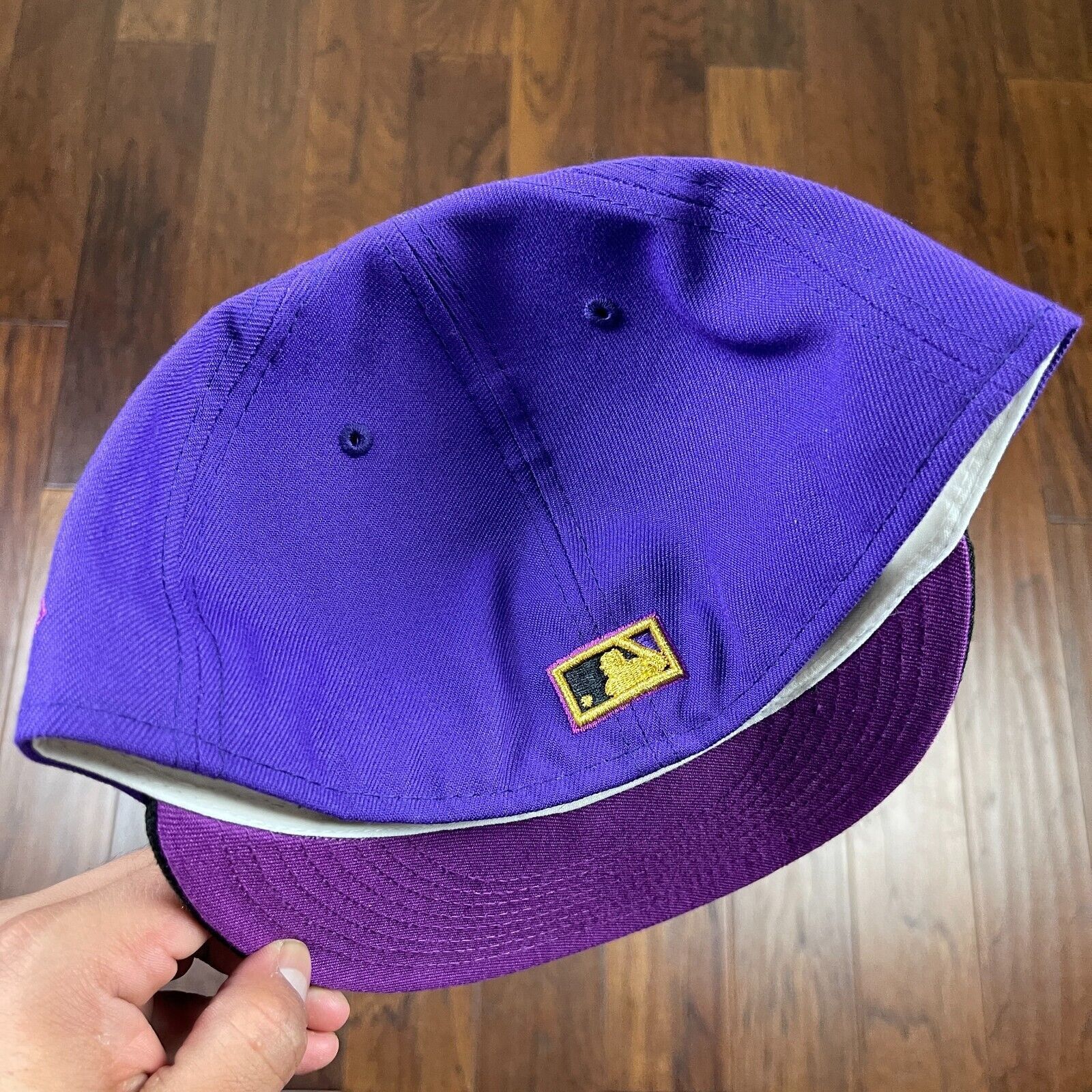 New Era Arizona Diamondbacks New Era Purple Black Hat Cap size 7 5/8 Size ONE SIZE - 4 Thumbnail