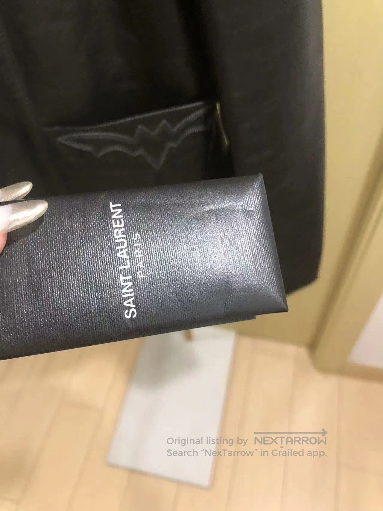 Saint Laurent Paris Saint Laurent Black Leather Blazer. Size M / US 6-8 / IT 42-44 - 3 Thumbnail