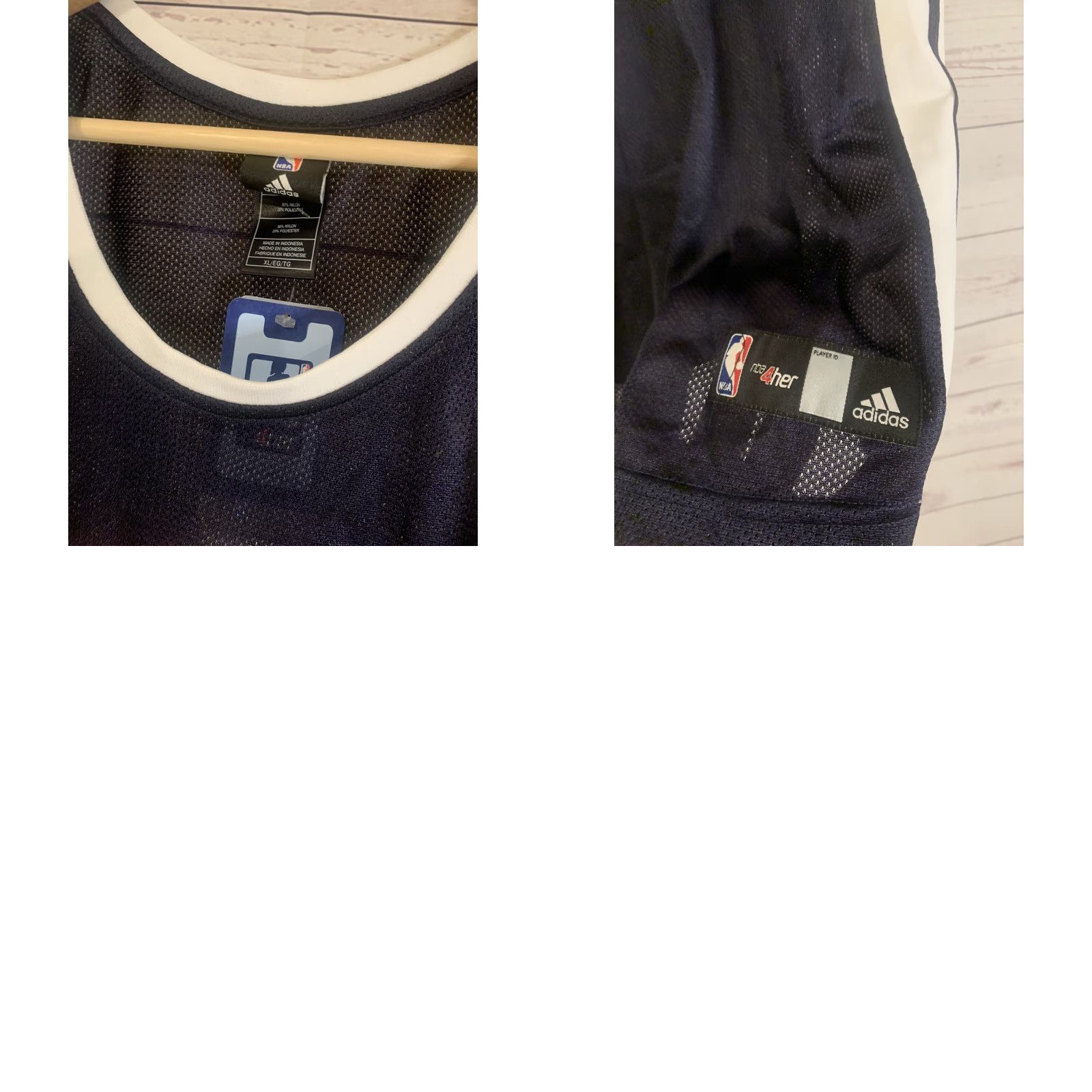Adidas NEW Adidas NBAforHer Atlanta Hawks #5 Josh Smith Navy Blu Jersey XL Women Tank Size XL / US 12-14 / IT 48-50 - 8 Thumbnail