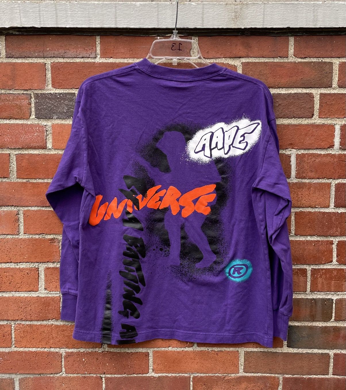 Aape A APE BY A BATHING APE Universe Graffitti long sleeve Size US S / EU 44-46 / 1 - 6 Thumbnail