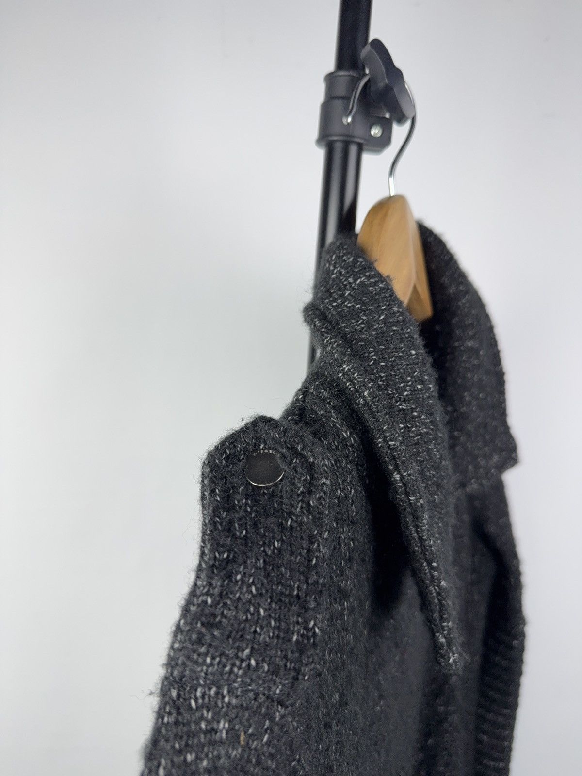 Diesel Luxury Diesel Wool Moto Knit Jacket Asymmetrical Zip Biker Size M / US 6-8 / IT 42-44 - 4 Thumbnail