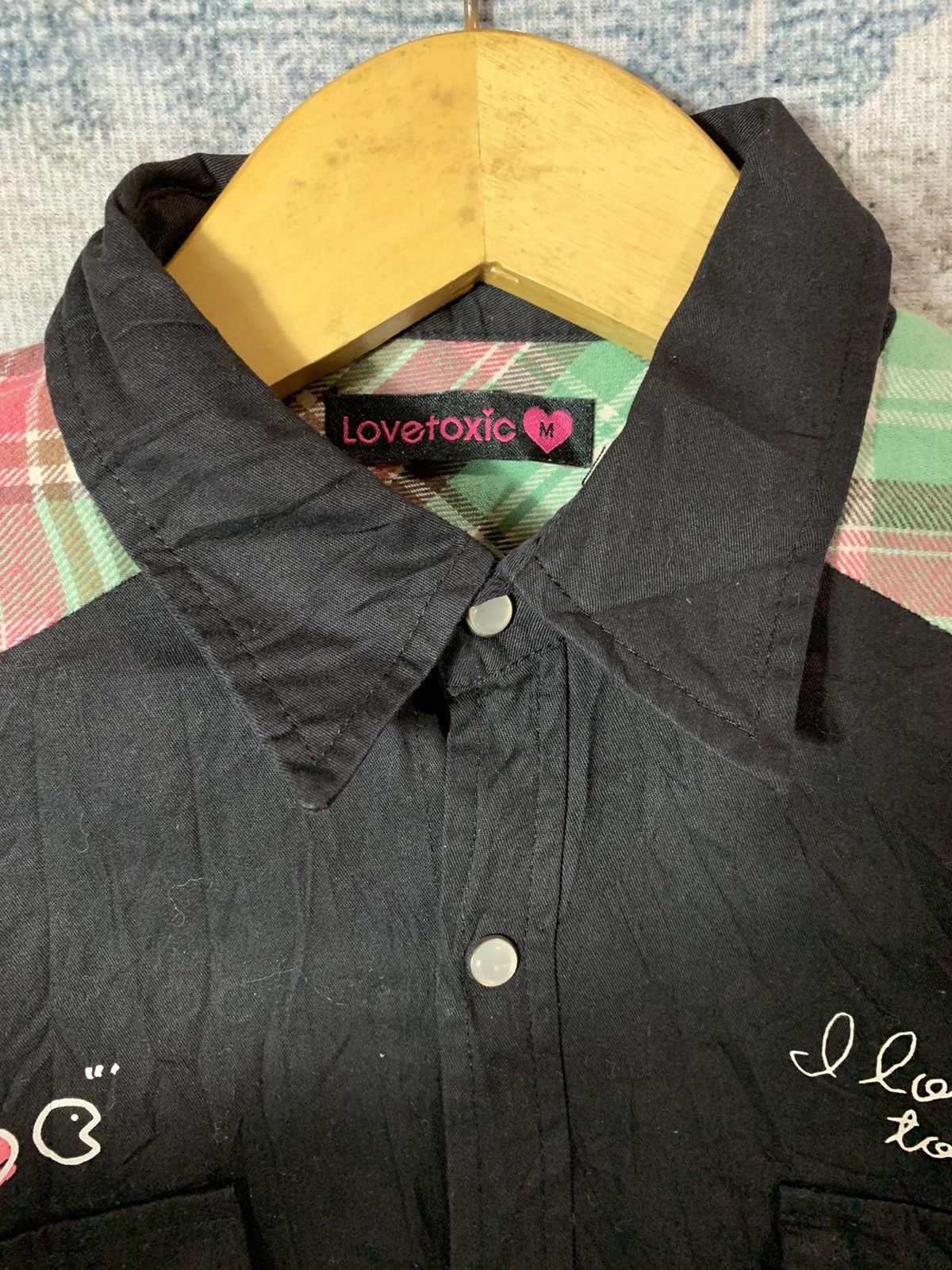 20471120 × Hysteric Glamour × Japanese Brand Japanese Love Toxic Western Tartan Shirt Style Issey Miyake Size US M / EU 48-50 / 2 - 3 Thumbnail