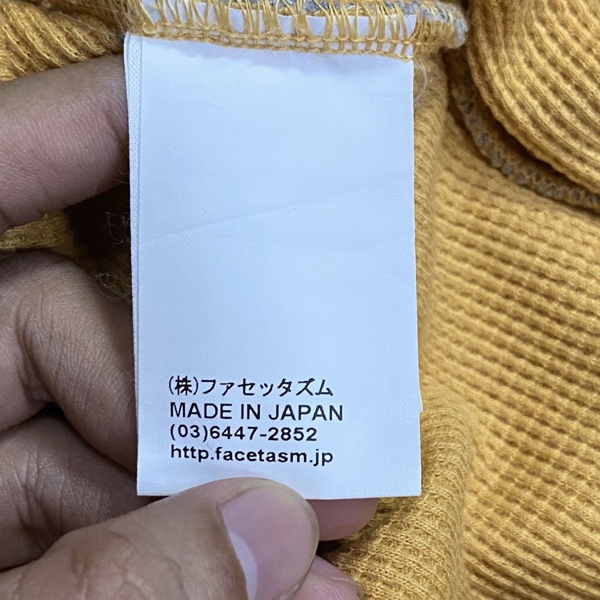 Facetasm Japanese Brand FACETASM Distressed Style Long Sleeve T-shirt Size US M / EU 48-50 / 2 - 6 Thumbnail