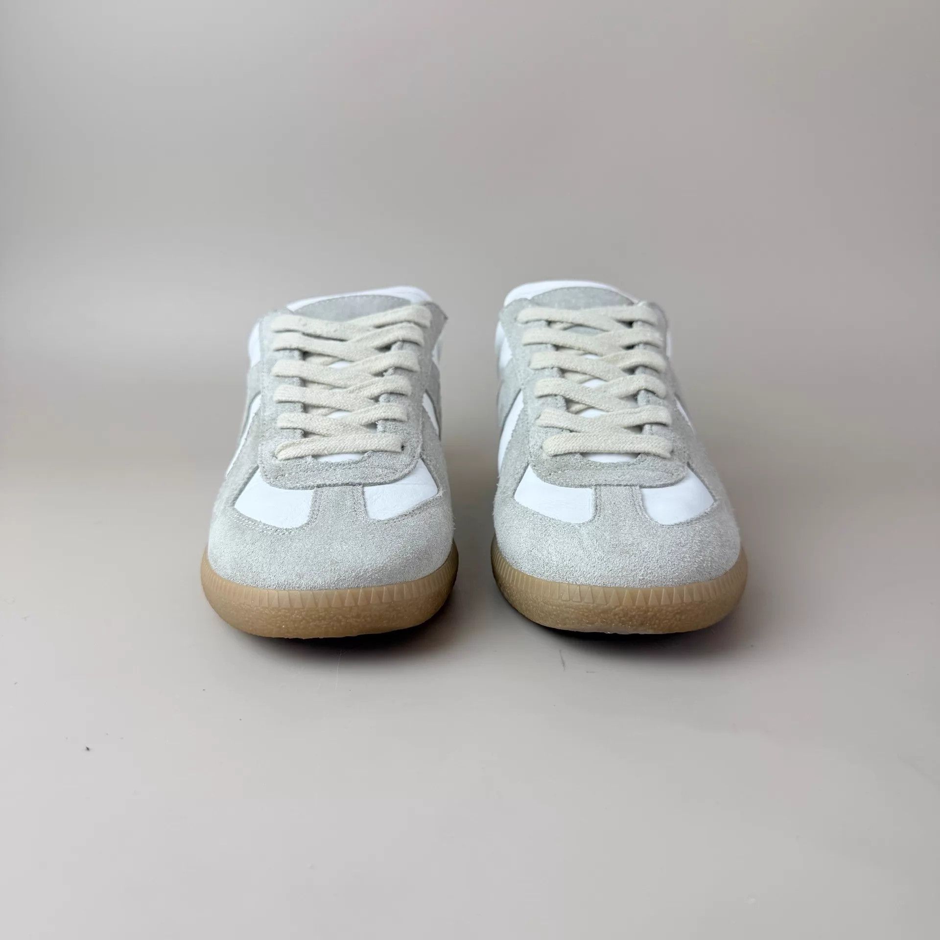 Maison Margiela Maison Margiela gray white suede trainer 36 Size US 5.5 / IT 35.5 - 2 Thumbnail