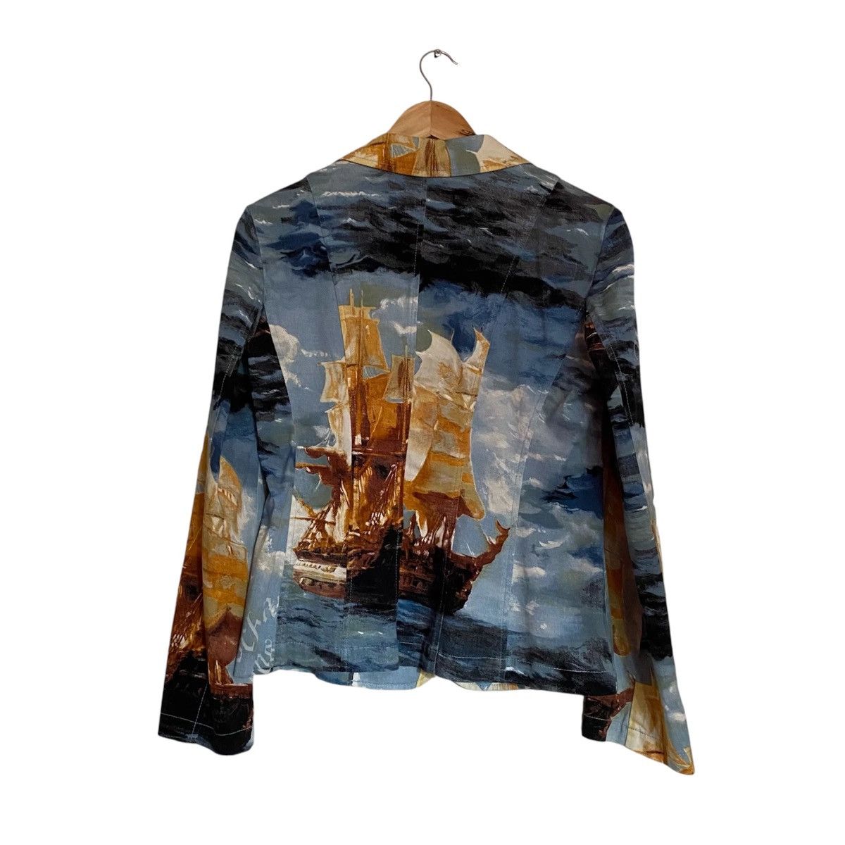 Moschino Moschino Jeans Blazer All Over Print Size M / US 6-8 / IT 42-44 - 2 Thumbnail