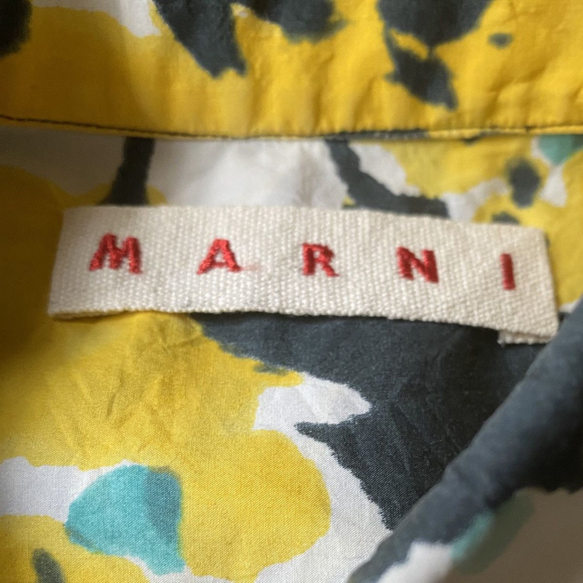 Marni Marni Abstract Print Cut And Sew Oversize Shirt Size XS / US 0-2 / IT 36-38 - 5 Thumbnail