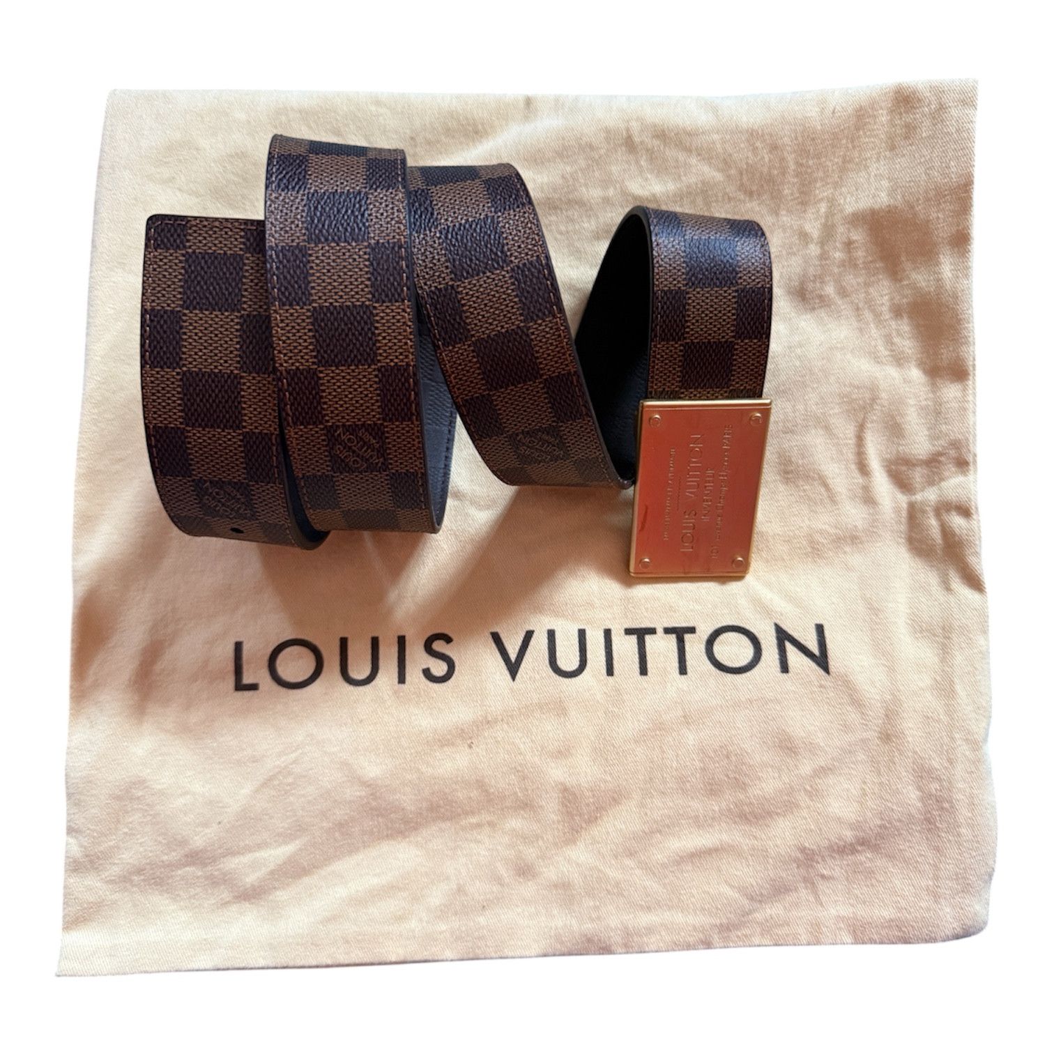 Louis Vuitton Tourist Vs Purist Orange and Brown Belt | Grailed