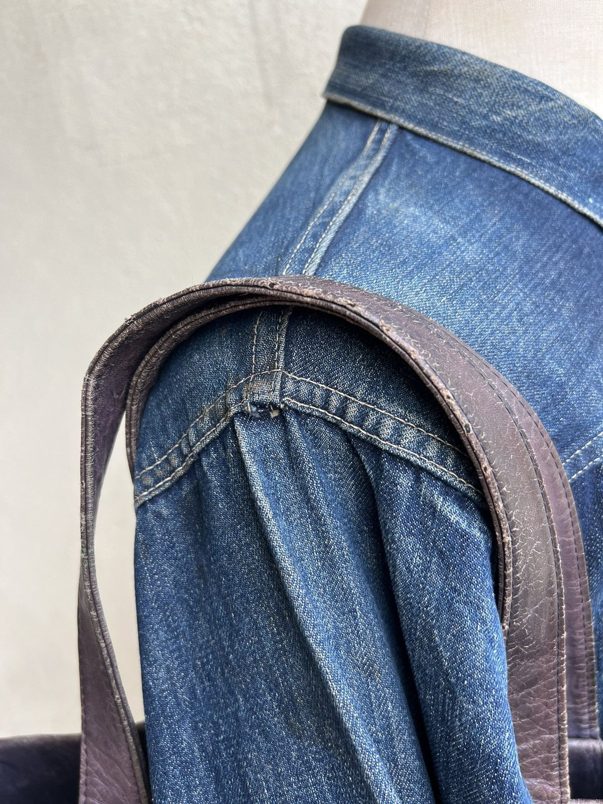 Attachment Attachment X United Arrows Distress Patina Leather Tote Bag Size ONE SIZE - 22 Thumbnail