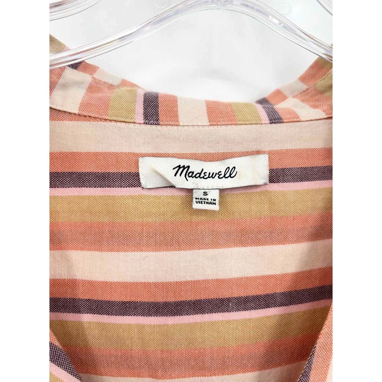 Madewell Pre-Owned Madewell Orange Size Small Blouse Size S / US 4 / IT 40 - 3 Thumbnail