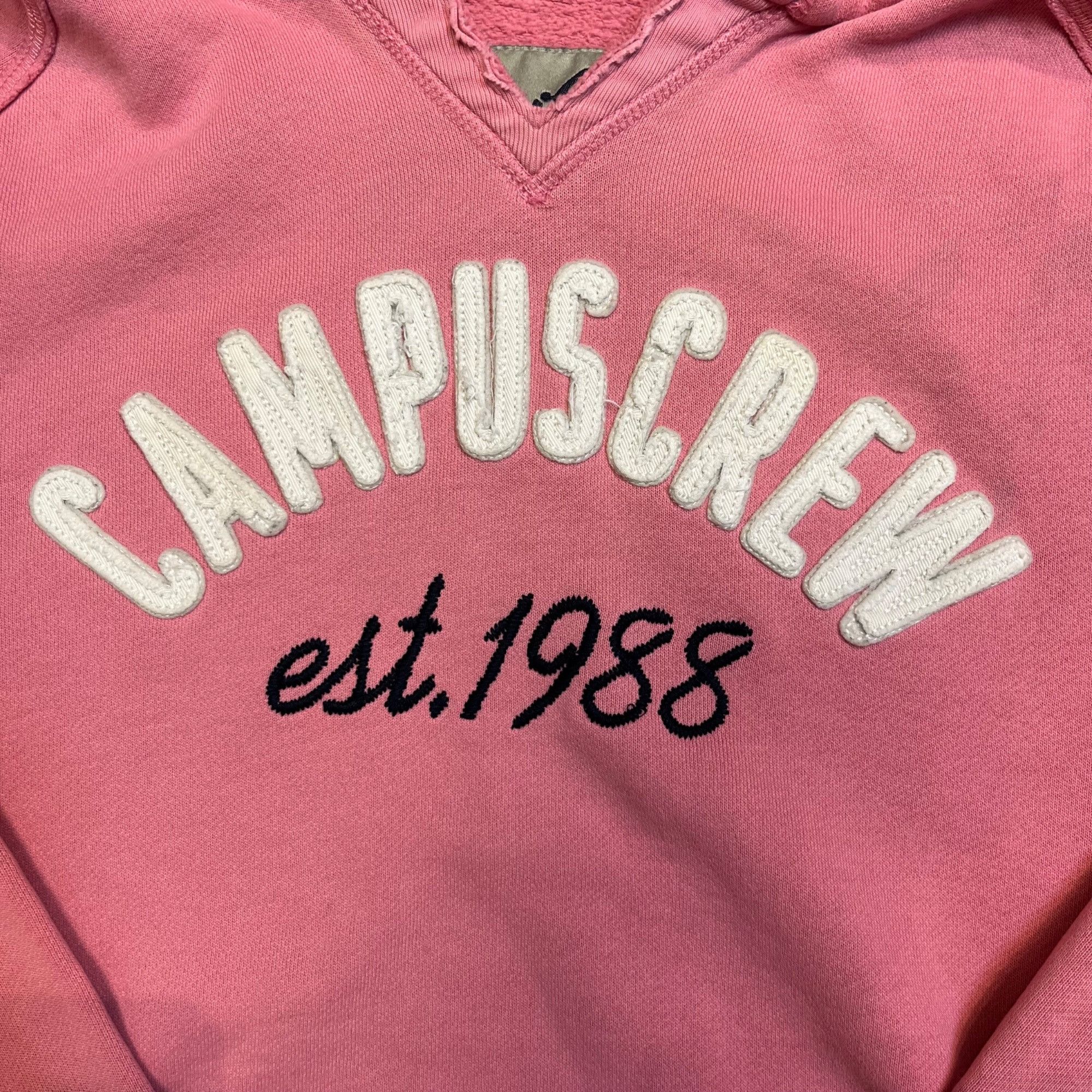 Other UK XL | Y2K Pink Campus Crew Hoodie Size XL / US 12-14 / IT 48-50 - 3 Thumbnail