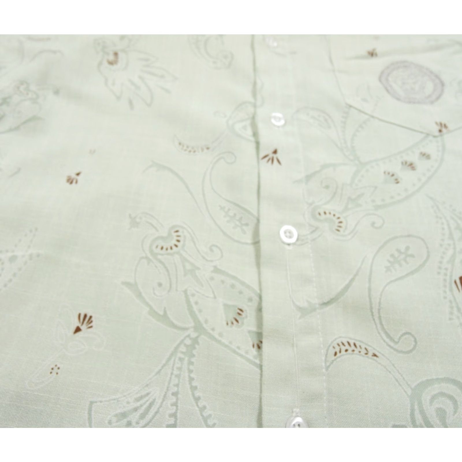 Versace VINTAGE Versace Button-Up Shirt Mens 2XL Green Paisley Medusa Logo Italy XL USA Size US XXL / EU 58 / 5 - 4 Thumbnail