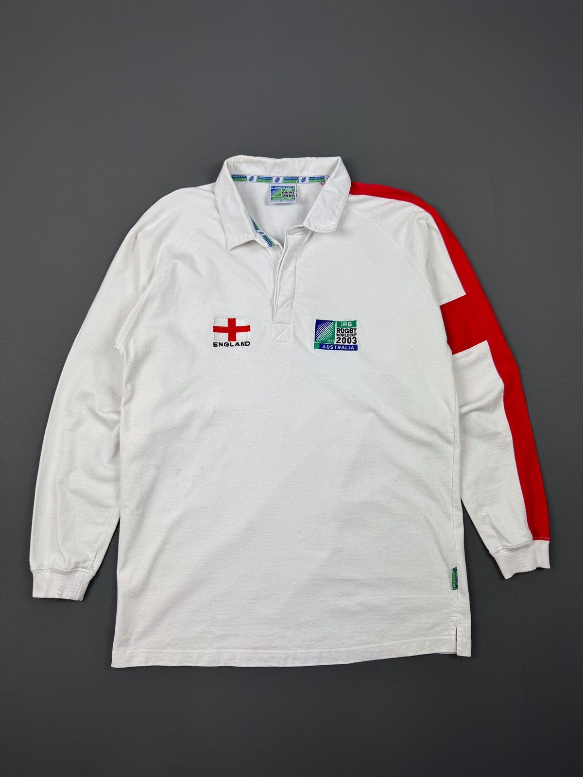 Vintage Vintage England World Cup 2003 Australia Rugby Polo Size US L / EU 52-54 / 3 - 1 Thumbnail