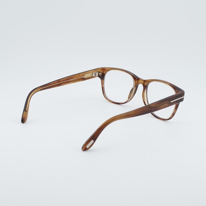 Tom Ford FT5898-B 050 Eyeglasses Striped Brown 52mm Square display picture 3
