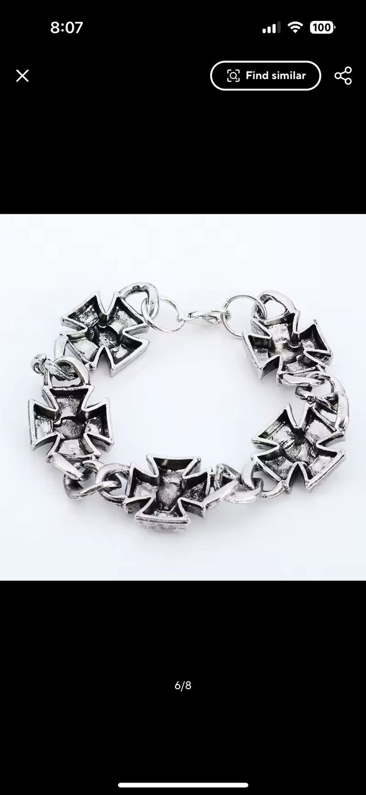 Jewelry Retro Celtic Cross Shape Skull Pattern Size ONE SIZE - 2 Thumbnail