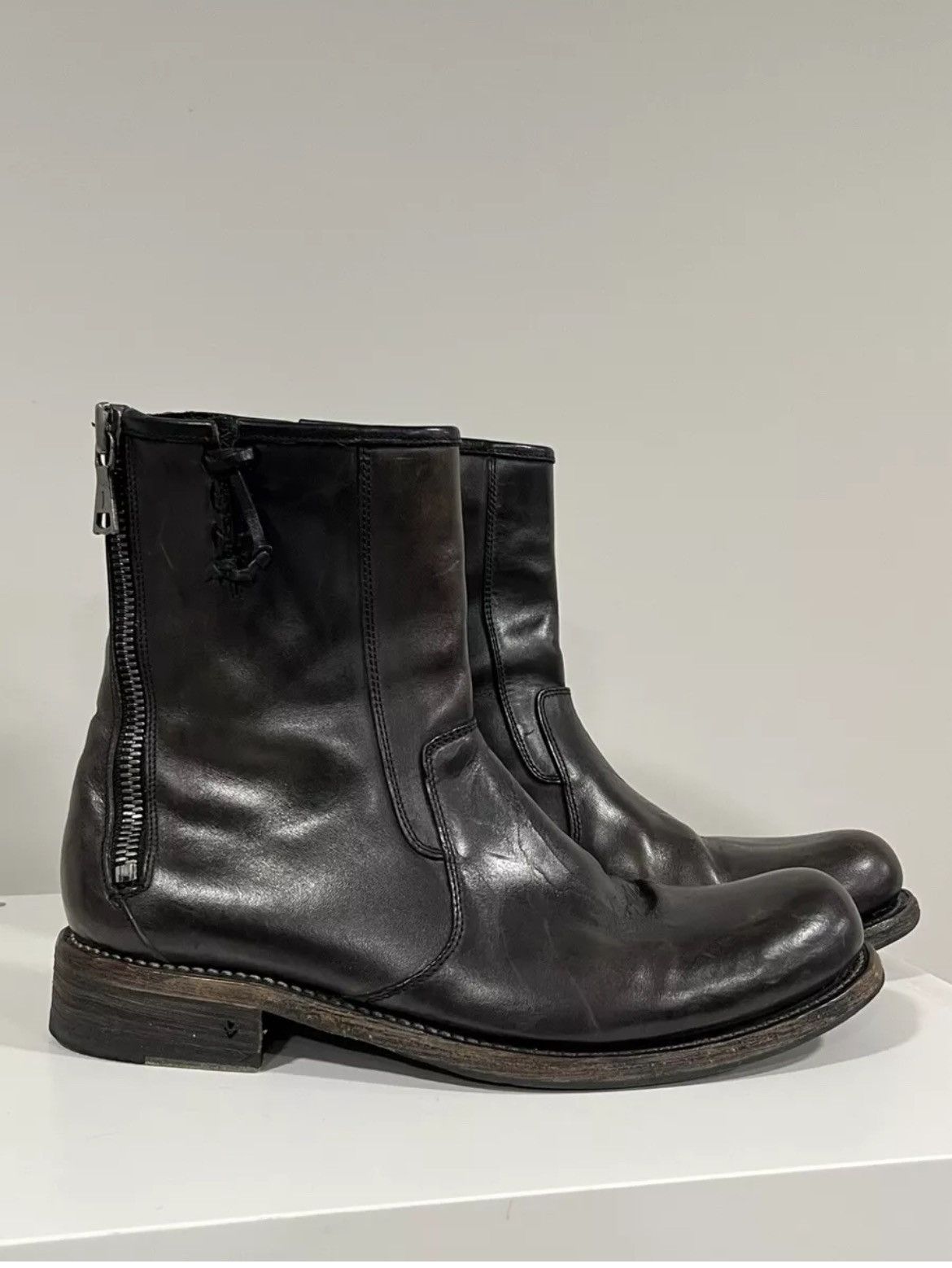 John Varvatos Engineer double back zip boot. 8 Size US 8 / EU 41 - 4 Thumbnail