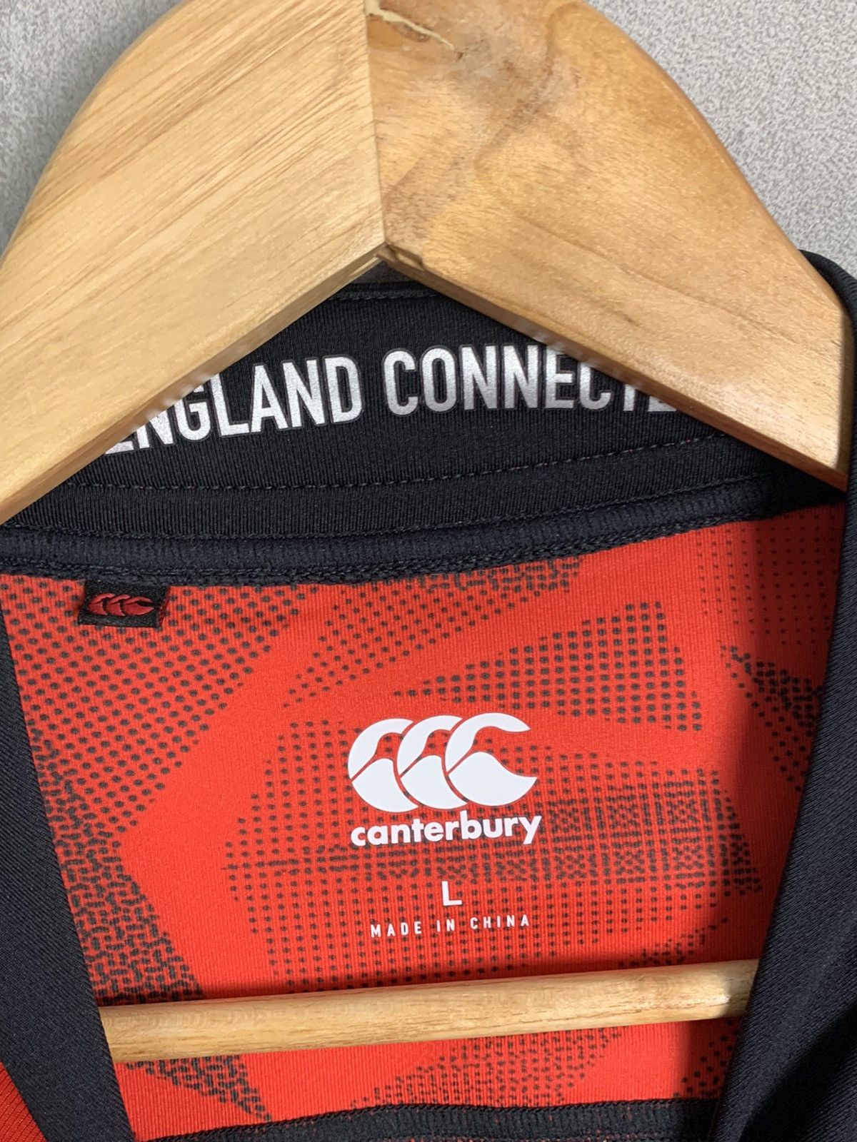 Canterbury of New Zealand England Rugby Union 2017 2018 Canterbury away jersey shirt Size US L / EU 52-54 / 3 - 7 Thumbnail