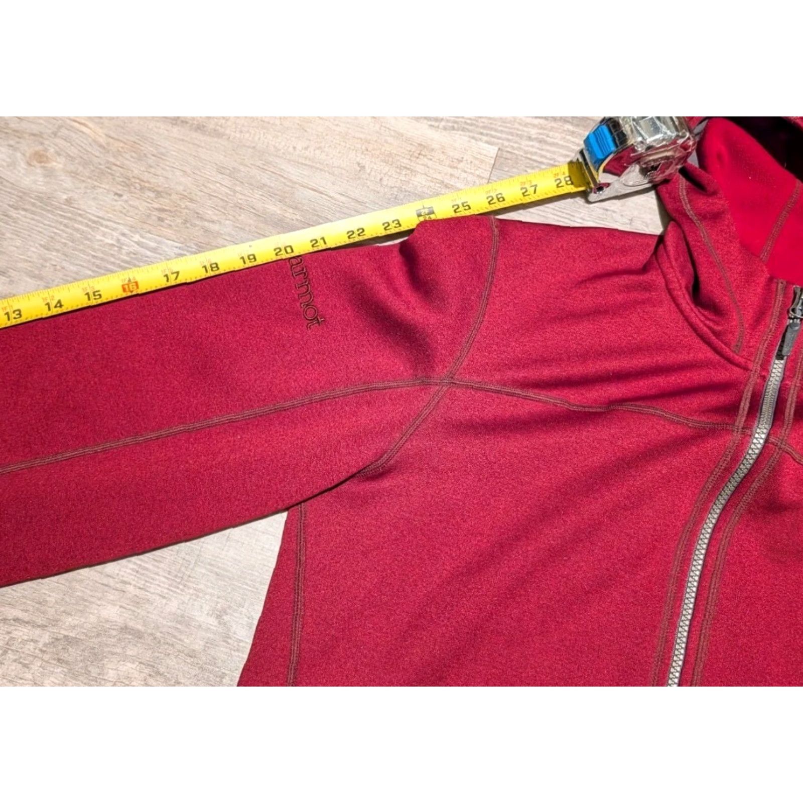 Marmot Marmot Women's Jacket Full Zip Hoodie Dark Red M Outdoor Activewear EUC Regular Fit Size M / US 6-8 / IT 42-44 - 7 Thumbnail