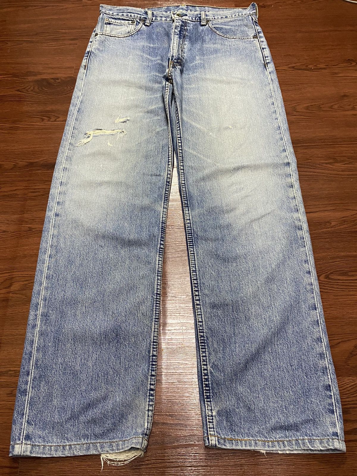 Levi's Vintage Clothing Vintage Levis503 80’s Faded Wash Distressed Loose Jeans Size US 36 / EU 52 - 1 Thumbnail