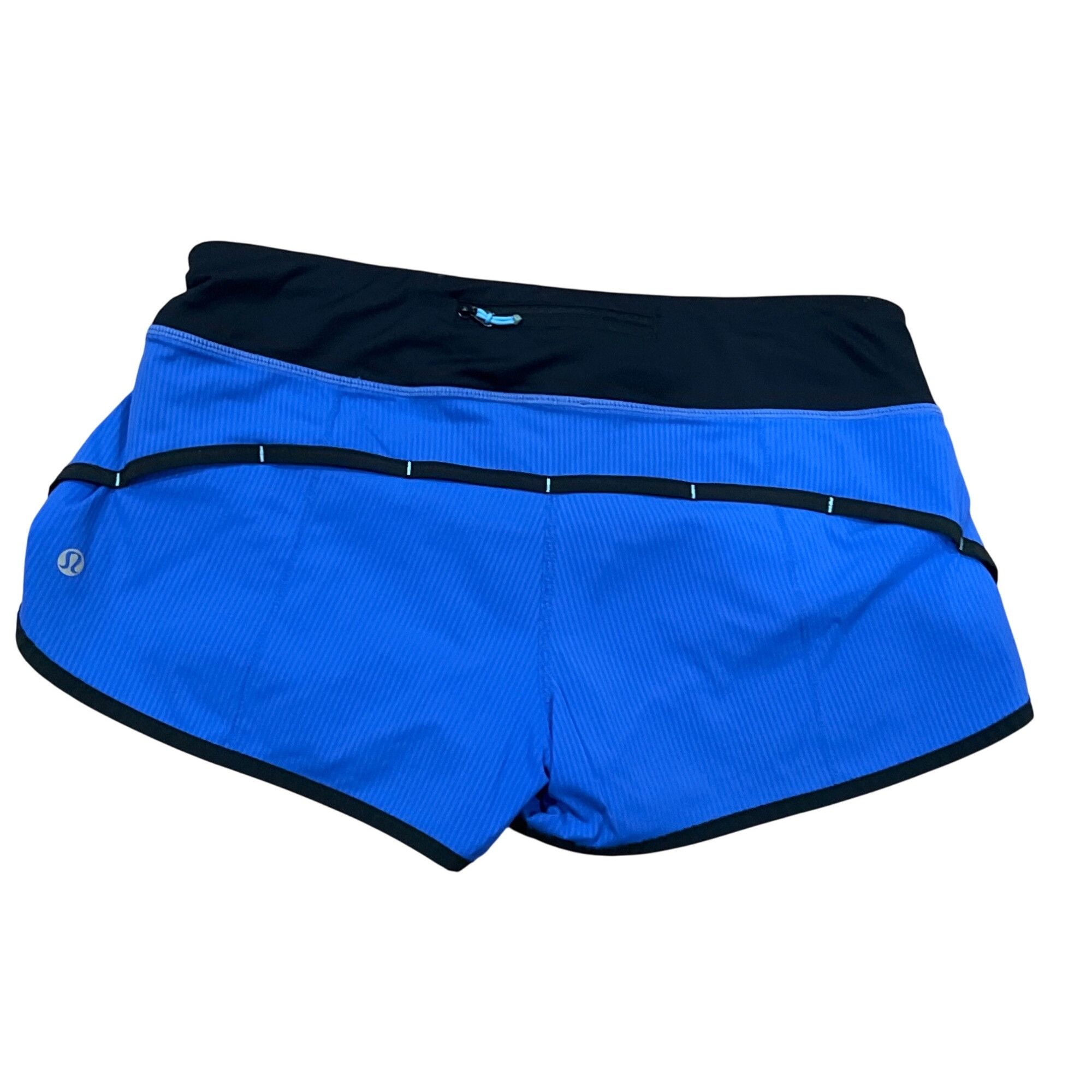 Lululemon Lululemon Women's Black & Blue Athletic Shorts Size 6 inseam Size 28" / US 6 / IT 42 - 2 Thumbnail
