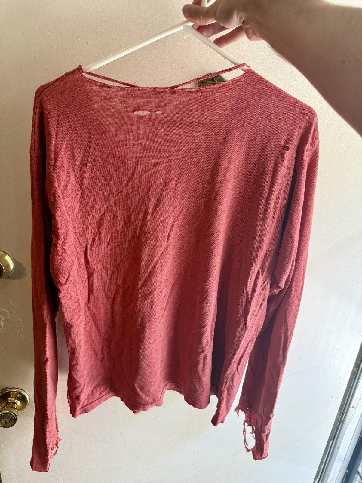 Kapital Thrashed and rare early 2000s long sleeve slub shirt Size US M / EU 48-50 / 2 - 2 Thumbnail