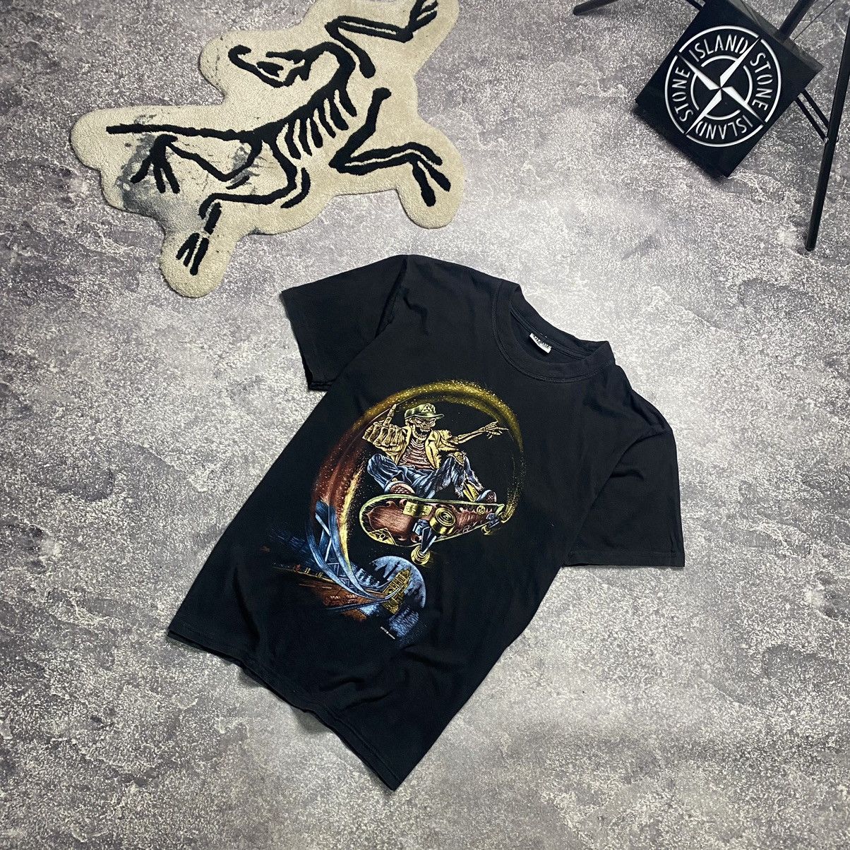 Band Tees Vintage Zip It London 90’s Skateboard Skeleton y2k tee Size US XL / EU 56 / 4 - 1 Thumbnail