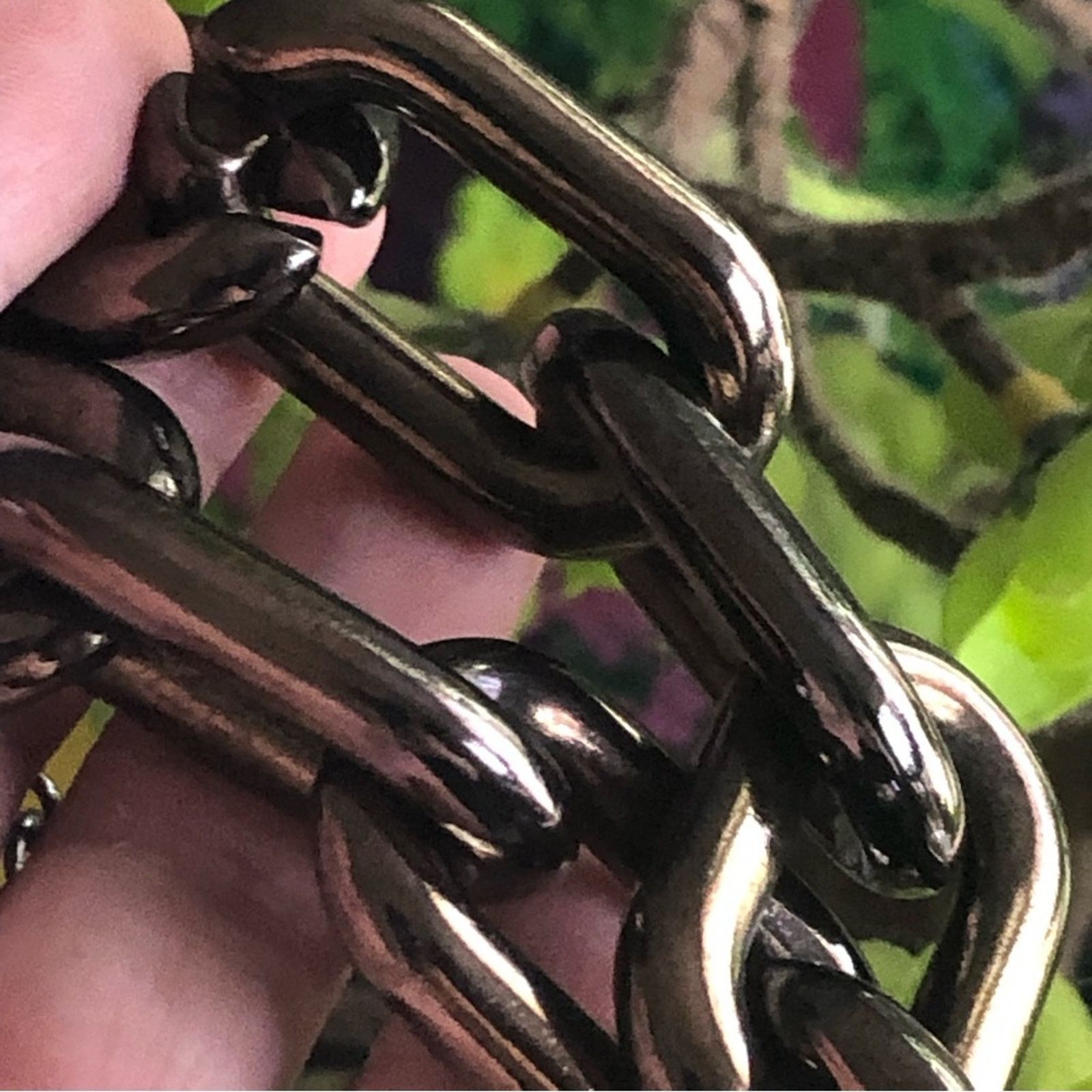 Jewelry Dark copper chrome bold chunky link choker necklace Size ONE SIZE - 2 Thumbnail