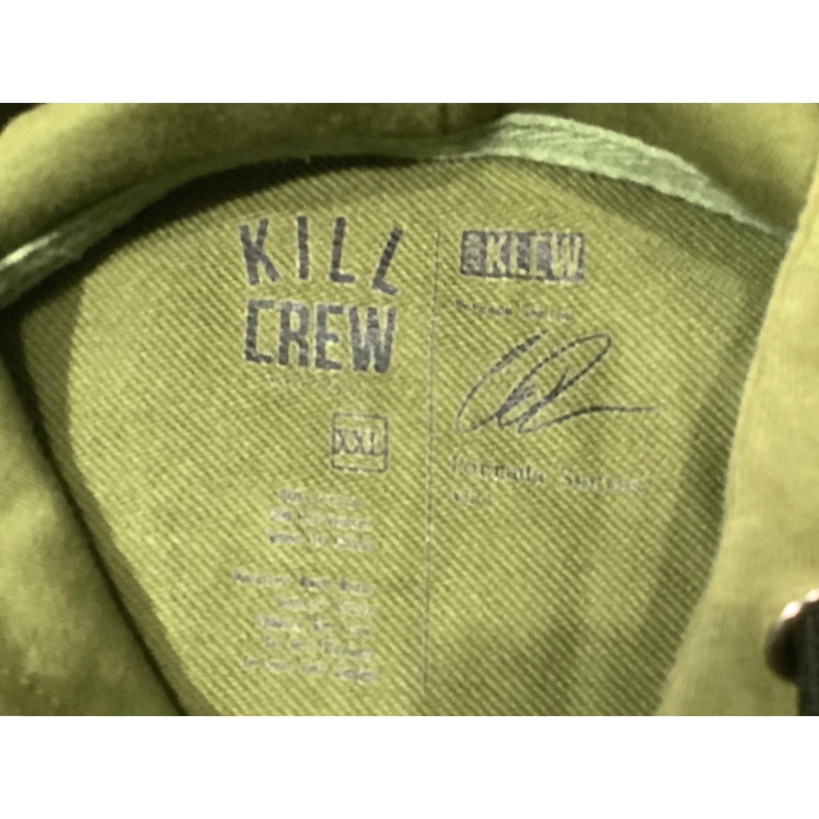 Logo 7 Kill Crew Hoodie Mens 2XL Green Logo Graphic Pullover Sweatshirt Tagless Casual Size US XXL / EU 58 / 5 - 5 Thumbnail