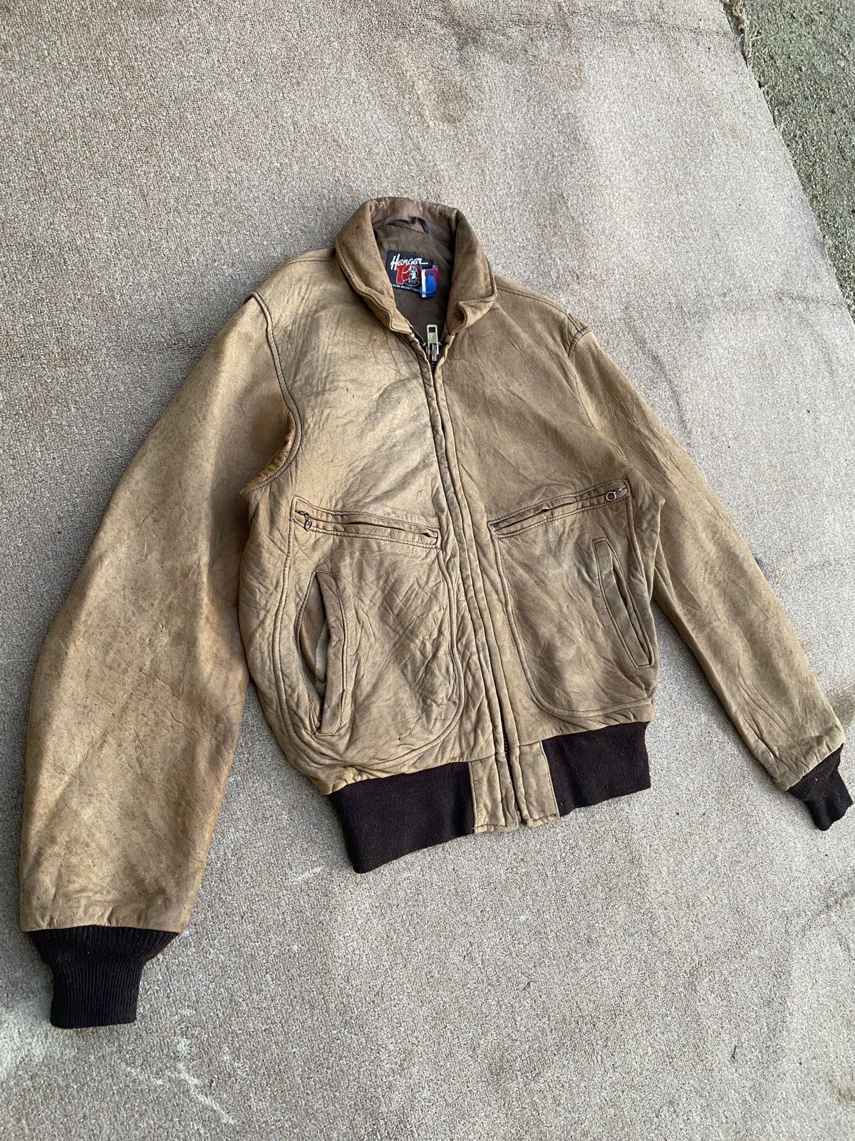 Other Vintage hanger us air force leather jacket Size US M / EU 48-50 / 2 - 5 Thumbnail