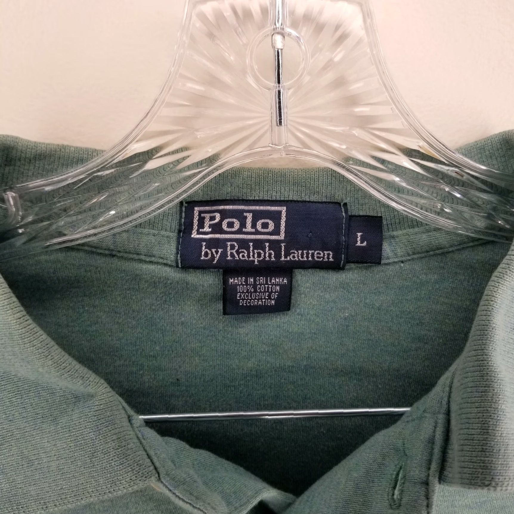 Polo Ralph Lauren Polo Ralph Lauren Polo Shirt Men Large Short Sleeve Blue Green Teal-Color L Mens Size US L / EU 52-54 / 3 - 3 Thumbnail