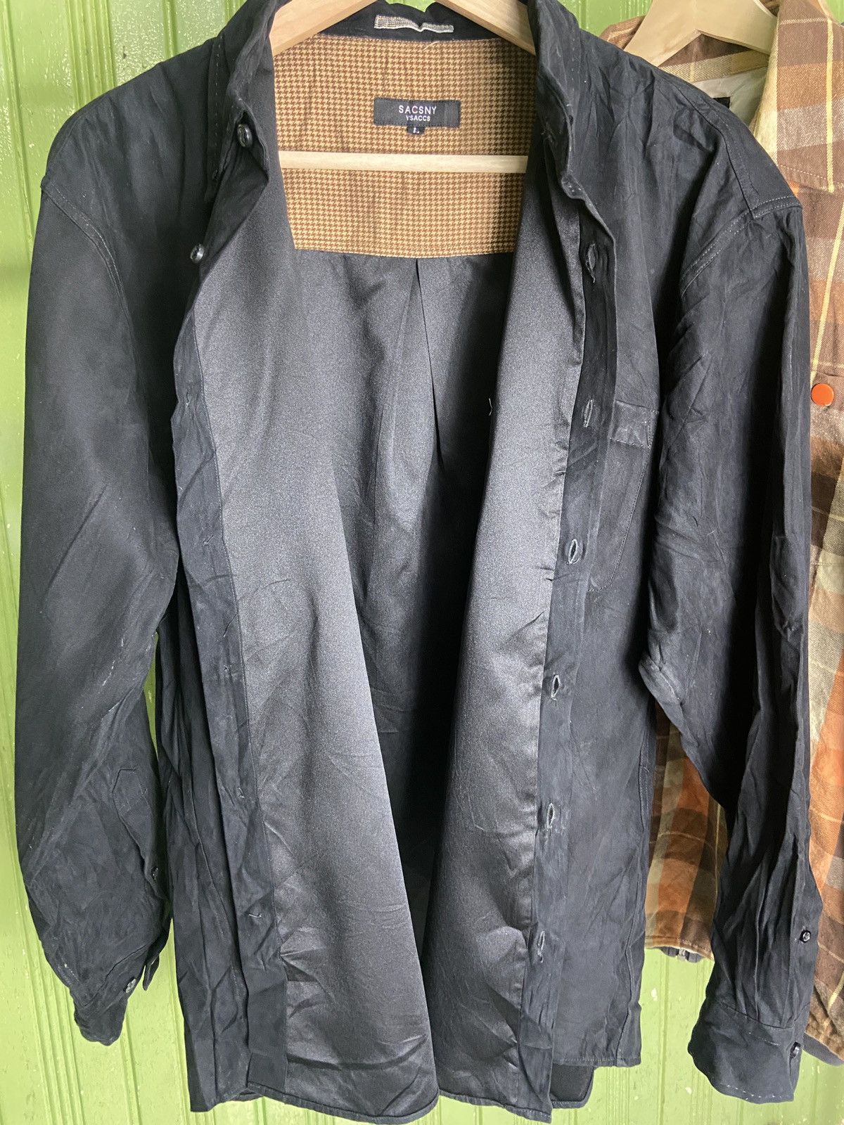 Japanese Brand Sacsny Y’saccs Yohji Yamamoto Rayon button Down shirt Size US L / EU 52-54 / 3 - 7 Thumbnail