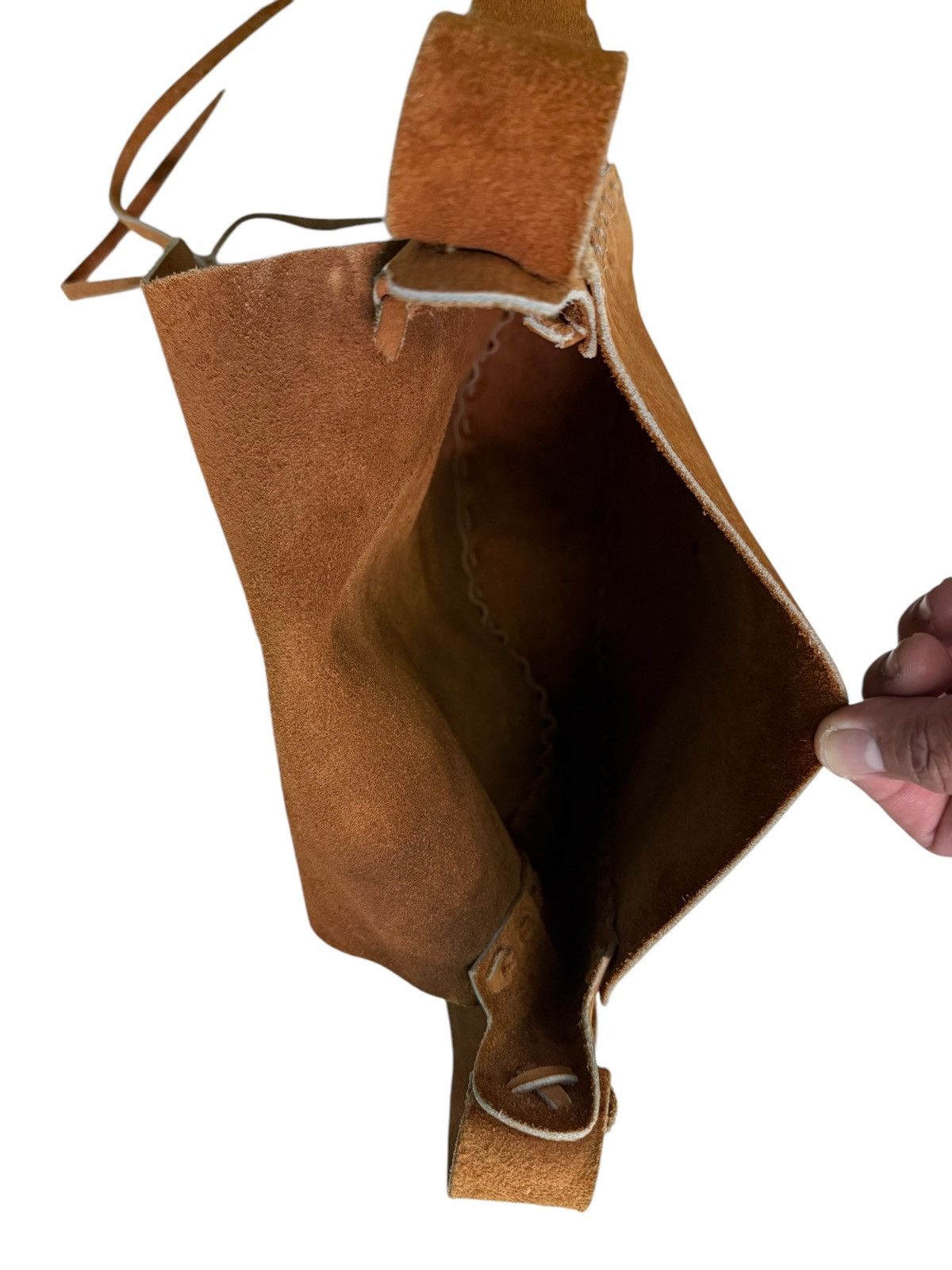 Vintage RARE CUSTOM LEATHER CROSSBODY BAG Size ONE SIZE - 6 Thumbnail