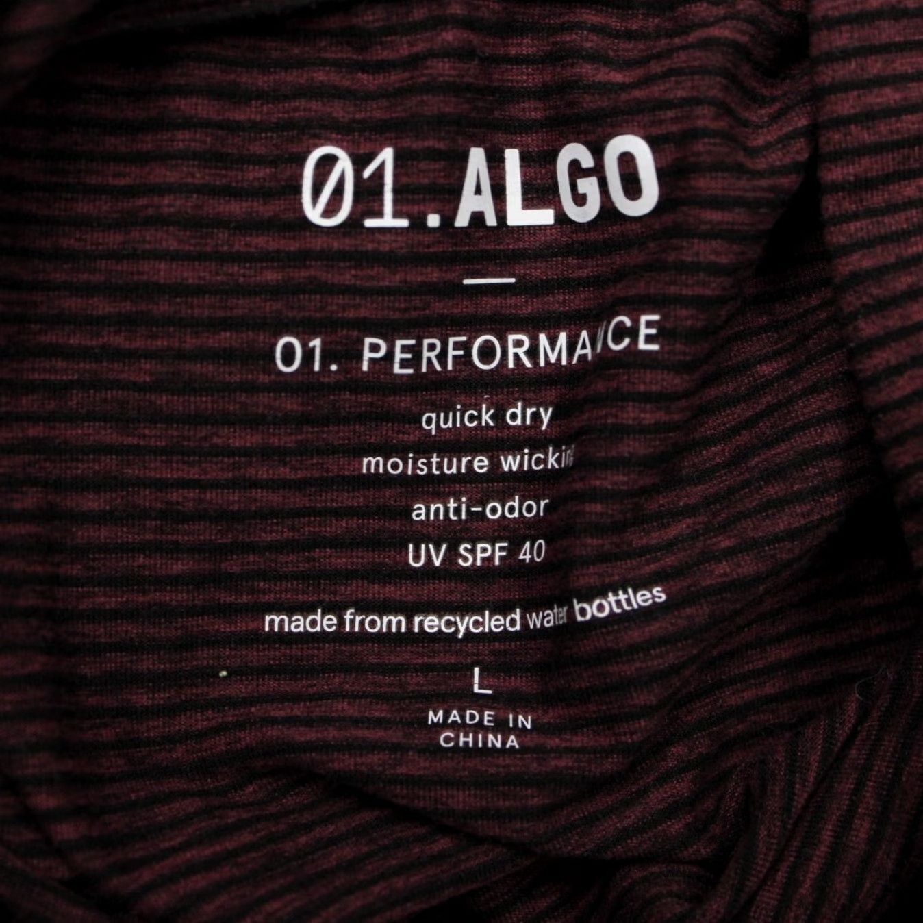 Vintage 01. Algo Hoodie Mens Large Red/Black 01. Performance Quick Dry UV SPF 40+ Stretch Shirt Hooded Pullover Size US L / EU 52-54 / 3 - 6 Thumbnail