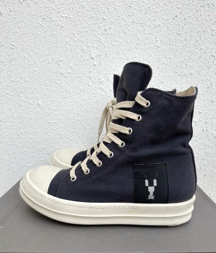 Rick Owens Rick Owens DRKSHDW High-Top Sneakers with Robot Logo Size US 7 / IT 37 - 2 Thumbnail