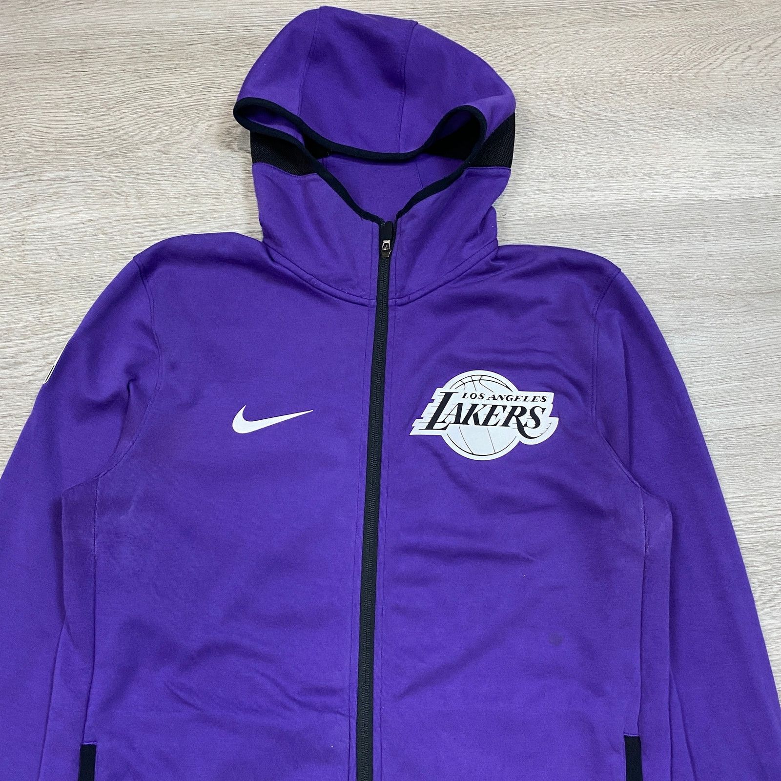 NBA × Nike Nike LA Lakers Showtime Performance Dri-Fit Zip Hoodie M Size US M / EU 48-50 / 2 - 2 Thumbnail