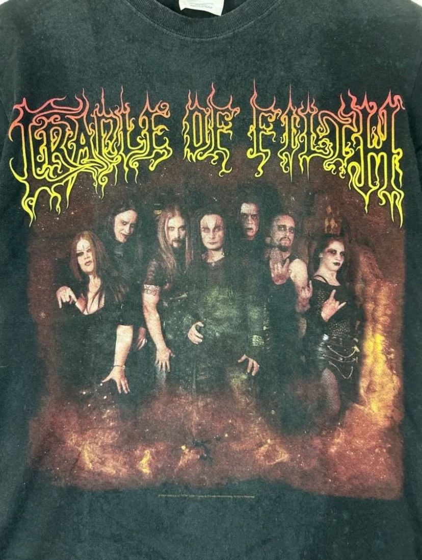 Band Tees × Vintage Vintage Y2K Cradle Of Filth Tees/ Black Metal/ Death Metal Size US S / EU 44-46 / 1 - 4 Thumbnail