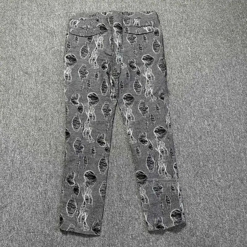 Other Dior Men's Grey Embroidered Casual Pants . Size US 27 - 3 Thumbnail