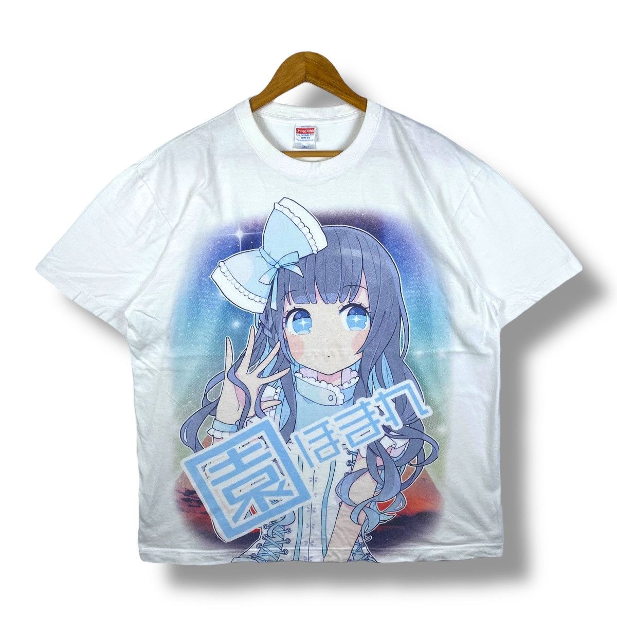 Anime × Vintage Pretty Girl With Grey Hair Anime Tee Shirt Extra Large Size Size US XL / EU 56 / 4 - 1 Thumbnail