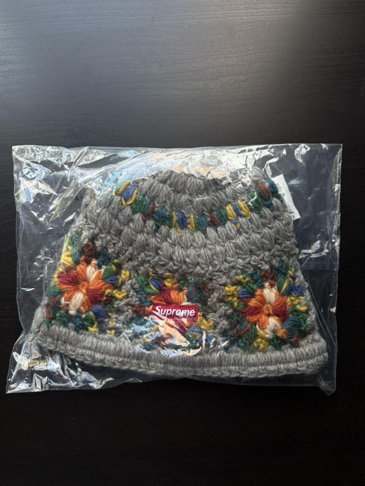 Supreme Supreme Crochet Beanie SS25 Heather Grey | Grailed