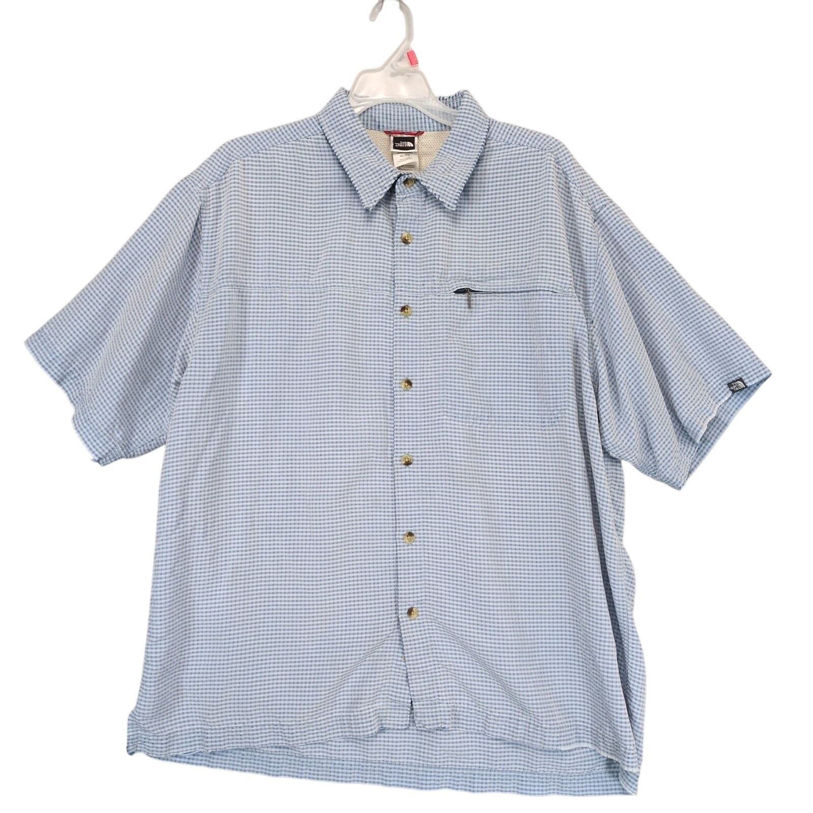 The North Face The North Face Men's XL Blue Check Button Up Shirt Size US XL / EU 56 / 4 - 1 Thumbnail