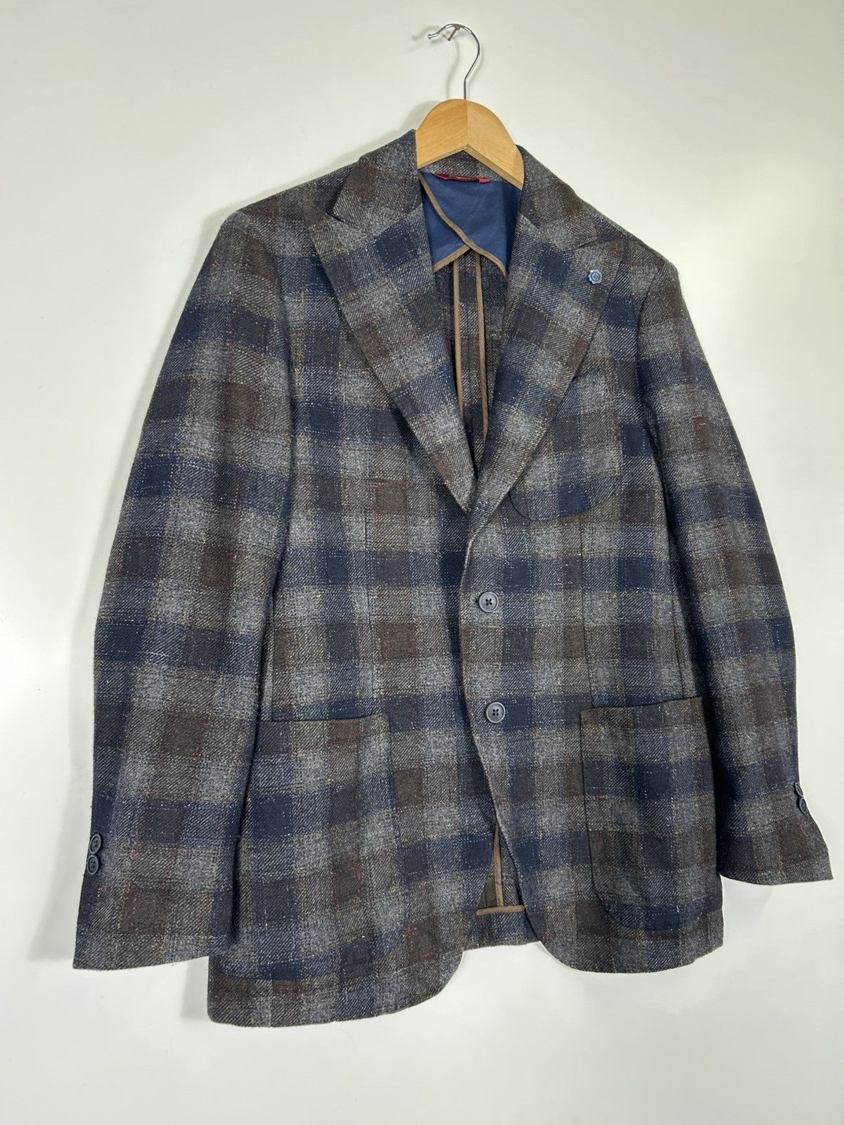 Designer 🔥51 CINQUANTUNO Italian Wool Luxury Flannel Sport Coat Size US M / EU 48-50 / 2 - 2 Thumbnail