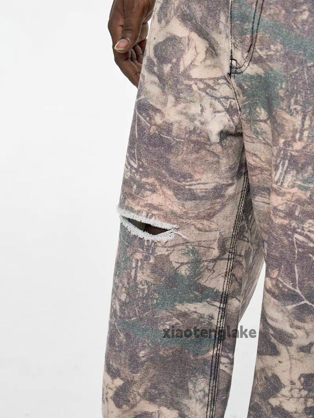 Vintage Unisex outdoor utility loose baggy carpenter camo pants Size US 32 / EU 48 - 6 Thumbnail
