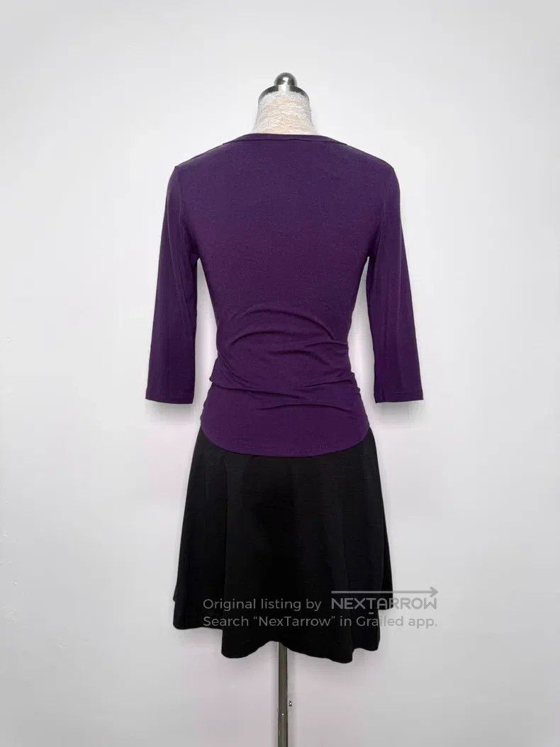 Vivienne Westwood Vivienne Westwood Purple Seven-Quarter Sleeve Top Size L / US 10 / IT 46 - 4 Thumbnail
