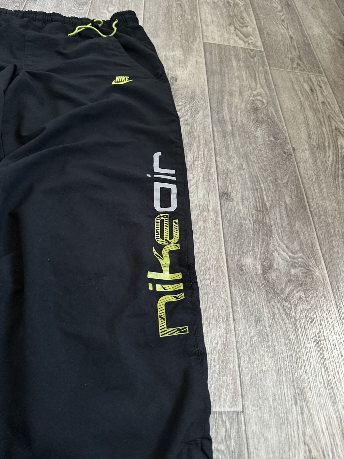 Nike × Vintage Nike Vintage 00s Air Max Drill Y2K Nylon Baggy Pants S size Size US 31 - 9 Thumbnail